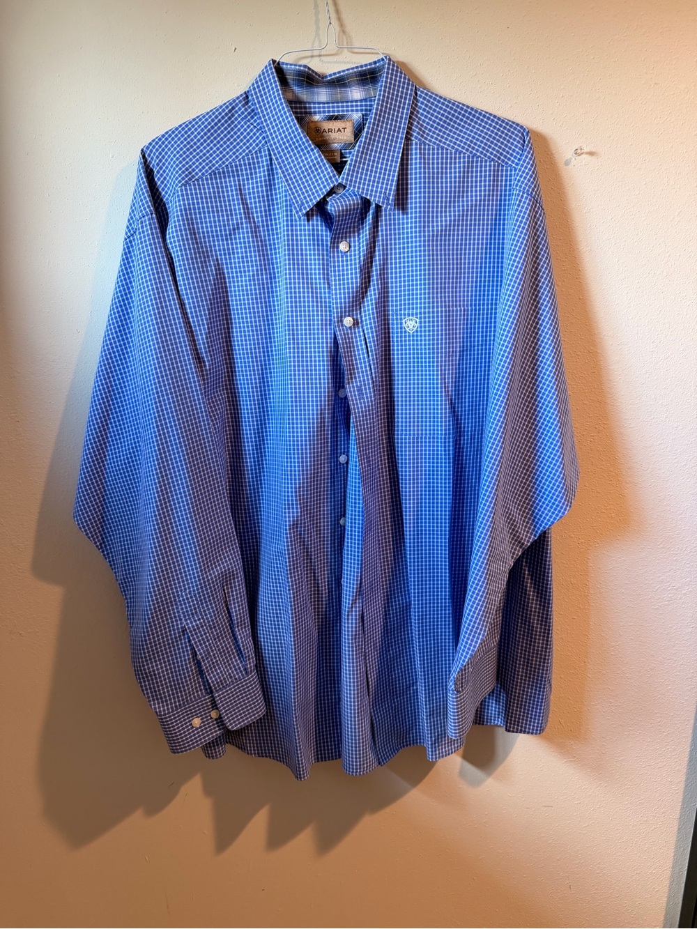 Ariat Blue Gingham Long-Sleeve Button-Down Shirt